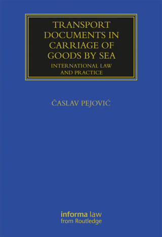 Cover image: Transport Documents in Carriage Of Goods by Sea 1st edition 9781032474625