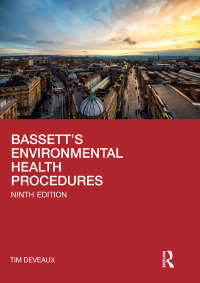 Cover image: Bassett's Environmental Health Procedures 9th edition 9780367183288