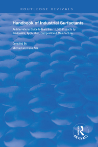 Cover image: Handbook of Industrial Surfactants 1st edition 9780367178543