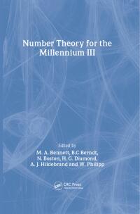 Cover image: Number Theory for the Millennium III 1st edition 9781568811529