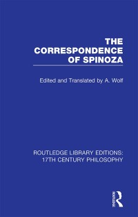 Cover image: The Correspondence of Spinoza 1st edition 9780367178048