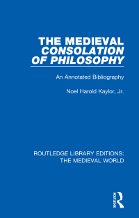 Imagen de portada: The Medieval Consolation of Philosophy 1st edition 9780367174941