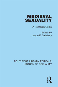 Cover image: Medieval Sexuality 1st edition 9780367174750