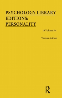 Imagen de portada: Psychology Library Editions: Personality 1st edition 9780367031121