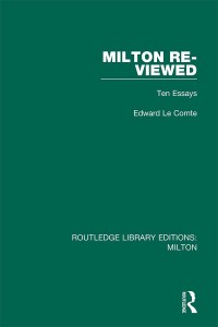 Imagen de portada: Milton Re-viewed 1st edition 9780367151430