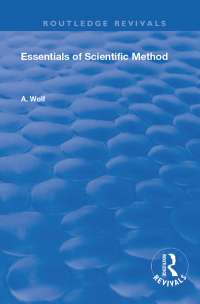 Imagen de portada: Essentials of Scientific Method 1st edition 9780367149598