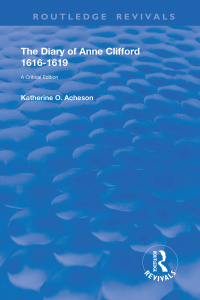 Immagine di copertina: The Diary of Anne Clifford 1616-1619 1st edition 9780367149109