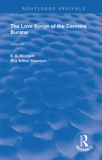 صورة الغلاف: The Love Songs of the Carmina Burana 1st edition 9780367149079
