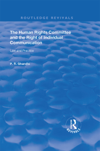 Titelbild: The Human Rights Committee and the Right of Individual Communication 1st edition 9780367145767