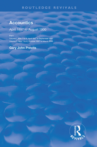 Cover image: Accountics, Part I 1st edition 9780367143893