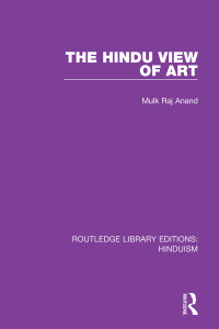 Omslagafbeelding: The Hindu View of Art 1st edition 9780367144548