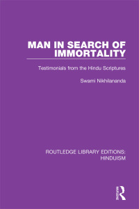 Cover image: Man in Search of Immortality 1st edition 9780367146931