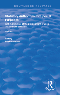 Cover image: Statutory Authorities for Special Purposes 1st edition 9780367143640