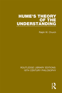 Cover image: Hume's Theory of the Understanding 1st edition 9780367143299