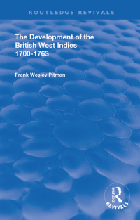 Cover image: The Development of the British West Indies 1st edition 9780367142544