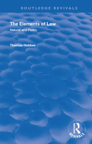 Cover image: The Elements of Law 1st edition 9780367142148
