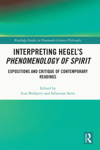 Cover image: Interpreting Hegel’s Phenomenology of Spirit 1st edition 9781032156743