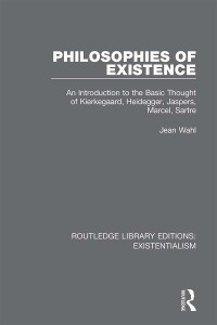 Imagen de portada: Philosophies of Existence 1st edition 9780367138523