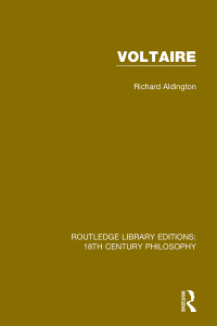صورة الغلاف: Voltaire 1st edition 9780367135812