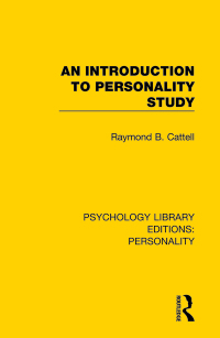 Cover image: An Introduction to Personality Study 1st edition 9780367133320