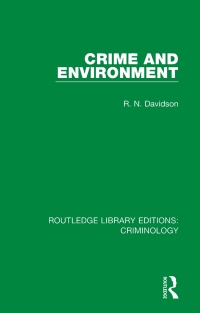 表紙画像: Routledge Library Editions: Criminology 1st edition 9780367112134