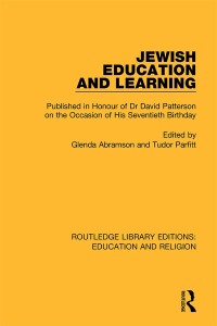 Cover image: Jewish Education and Learning 1st edition 9780367138257