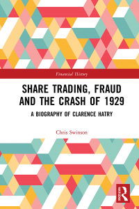 Imagen de portada: Share Trading, Fraud and the Crash of 1929 1st edition 9780367731007
