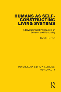 Cover image: Humans as Self-Constructing Living Systems 1st edition 9780367111762