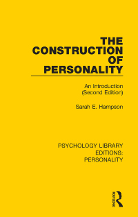 Imagen de portada: The Construction of Personality 2nd edition 9780367110161