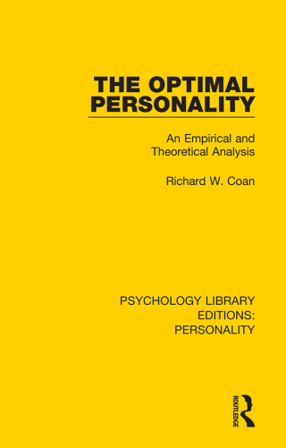 صورة الغلاف: The Optimal Personality 1st edition 9780367109974