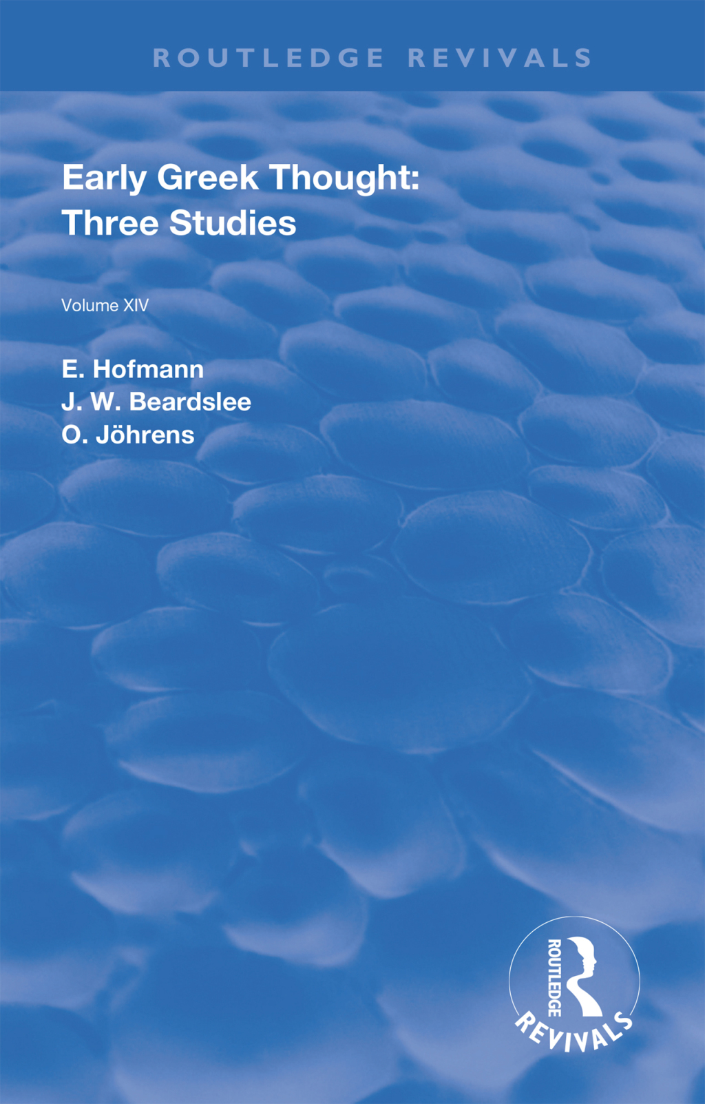 Early Greek Thought Three Studies 1st Edition
