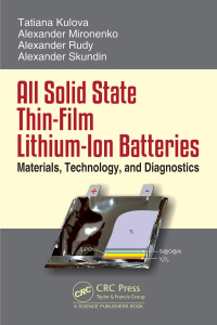 Immagine di copertina: All Solid State Thin-Film Lithium-Ion Batteries 1st edition 9780367086824