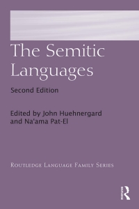 Cover image: The Semitic Languages 2nd edition 9780367731564