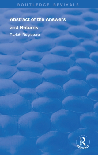 Imagen de portada: Census Reports: 1801 1st edition 9780367112059