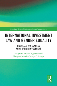 صورة الغلاف: International Investment Law and Gender Equality 1st edition 9780367075965