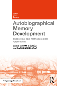 Cover image: Autobiographical Memory Development 1st edition 9780367077853