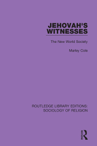 Cover image: Jehovah's Witnesses 1st edition 9780367031169