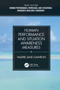 Cover image: Human Performance, Workload, and Situational Awareness Measures Handbook - 2-Volume Set 3rd edition 9781138391574