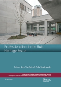 Cover image: Professionalism in the Built Heritage Sector 1st edition 9780367027636