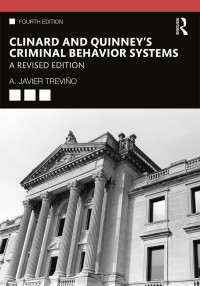 Imagen de portada: Clinard and Quinney's Criminal Behavior Systems 4th edition 9780367026646