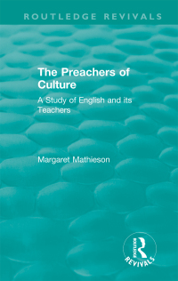 Cover image: The Preachers of Culture (1975) 1st edition 9780815355182