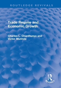 Immagine di copertina: Trade Regime and Economic Growth 1st edition 9780367023881