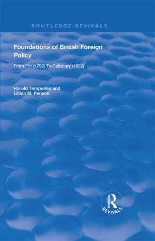 Cover image: Foundations of British Foreign Policy 1st edition 9780367023256