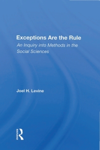 Imagen de portada: Exceptions Are The Rule 1st edition 9780367154783