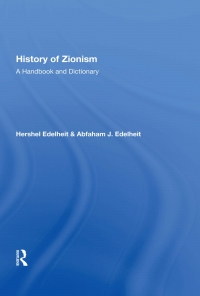 Imagen de portada: History Of Zionism 1st edition 9780367010386