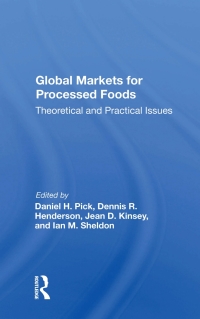 Imagen de portada: Global Markets For Processed Foods 1st edition 9780367159689