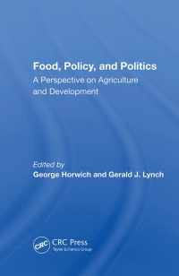 Cover image: Food, Policy, And Politics 1st edition 9780367013004