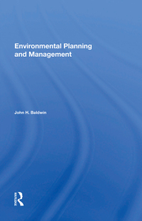 Imagen de portada: Environmental Planning And Management 1st edition 9780367005856