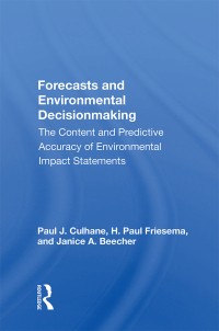 Cover image: Forecasts and Environmental Decisionmaking 1st edition 9780367005979