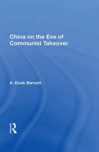 Cover image: China On The Eve Of Communist Takeover 1st edition 9780367155971